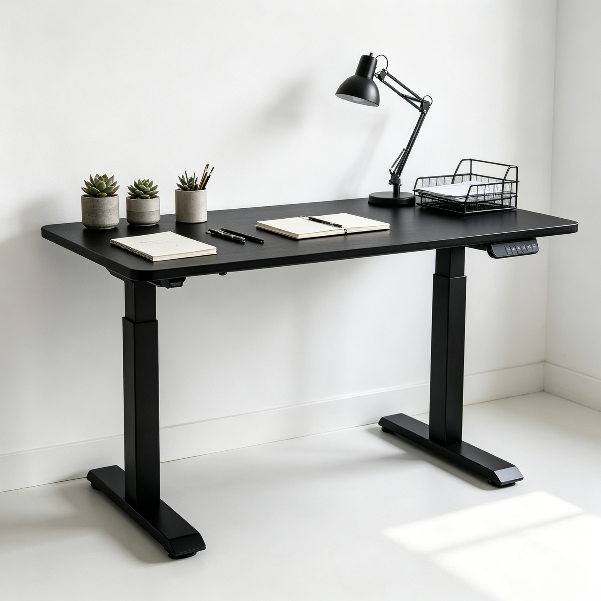 ZY-02 Dual Motor Height Adjustable Computer Desk with Quiet Lift System for Commercial Offices