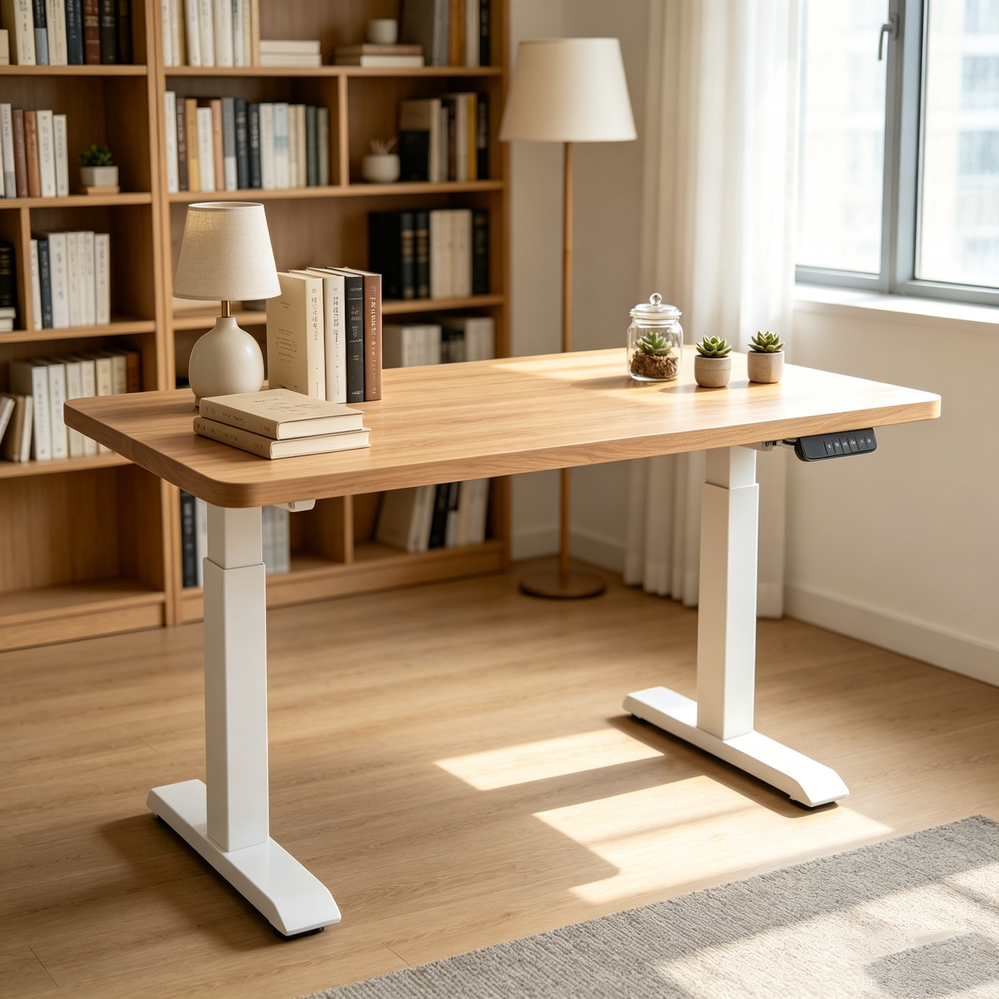 ZY-02 2-Stage Dual Motor Computer Standing Desk with Ergonomic Workspace Solution for B2B Buyers