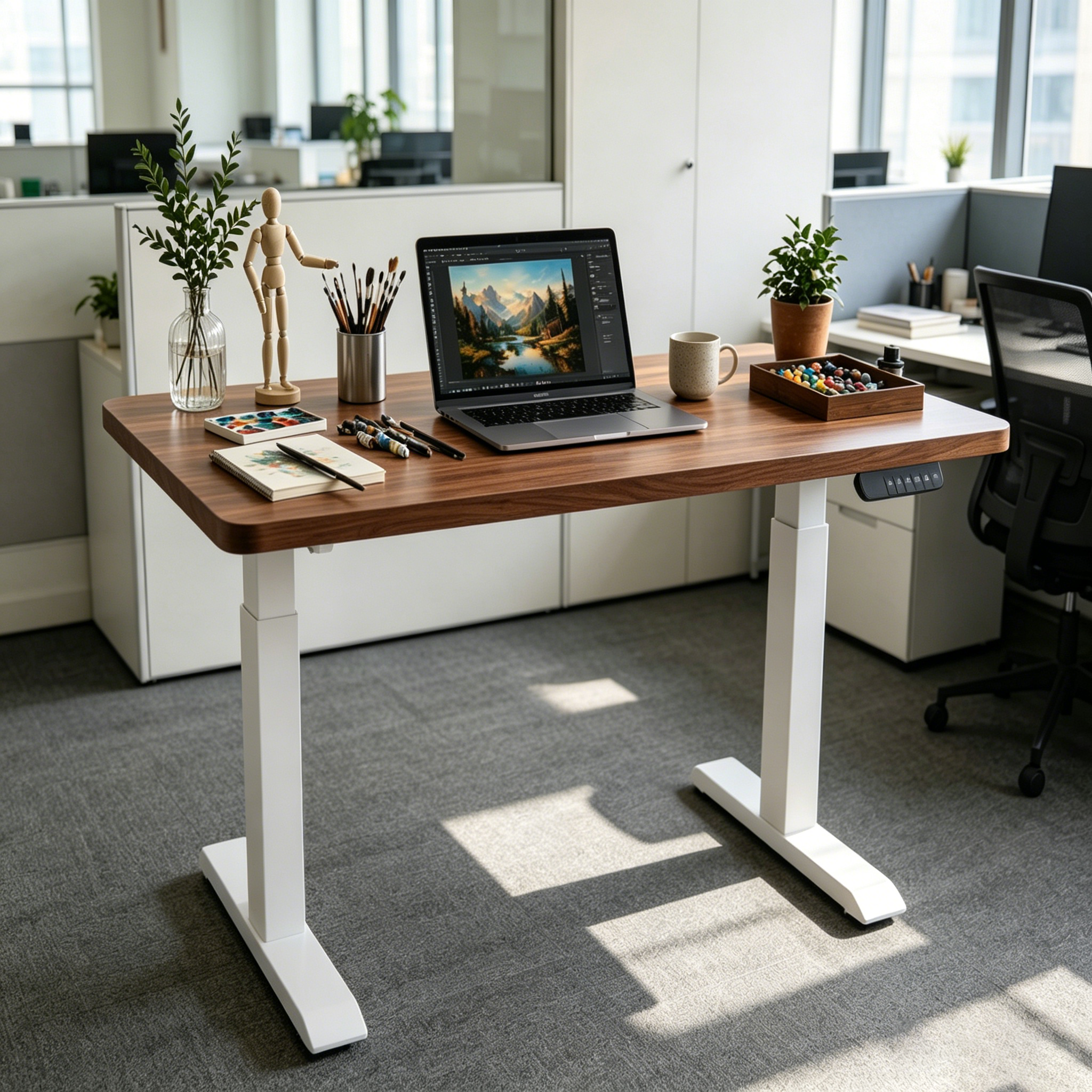 ZY-02 Modern Dual Motor Adjustable Work Desk with Memory Presets for International Office Projects