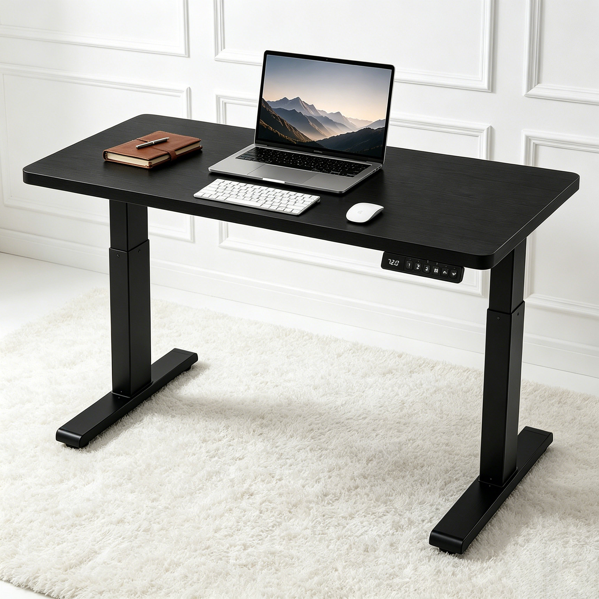 ZY-02 2-Stage Dual Motor Electric Sit Stand Desk with High Stability Performance for Shared Offices