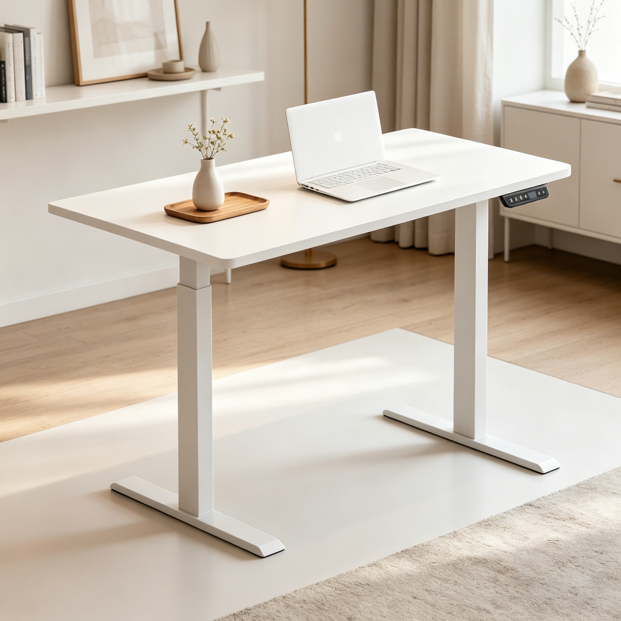 ZY-02 2-Stage Dual Motor Office Standing Desk with Ergonomic Lift System for Large Workspace Projects