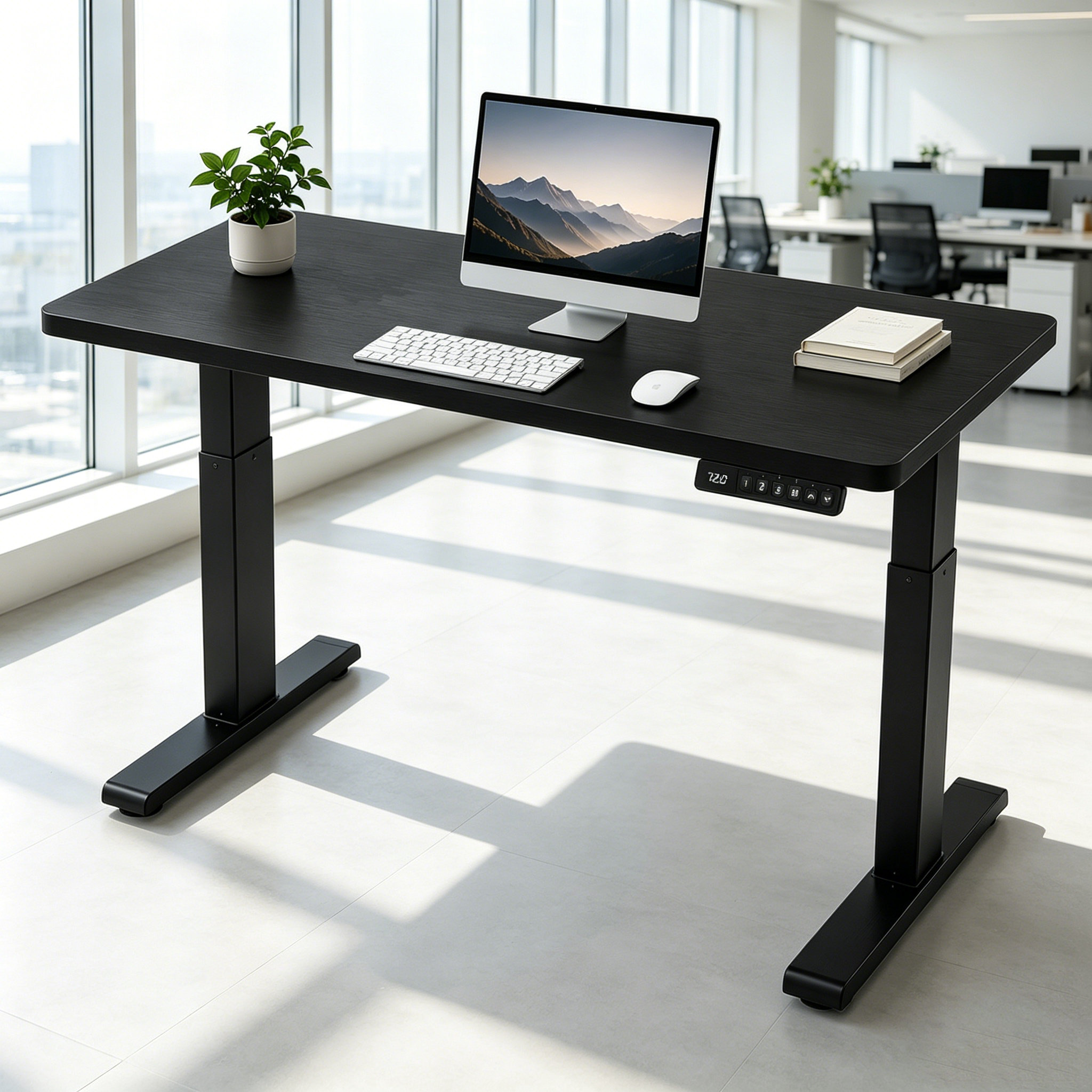 ZY-02 2-Stage Dual Motor Adjustable Work Table with Silent Lift System for Coworking Spaces