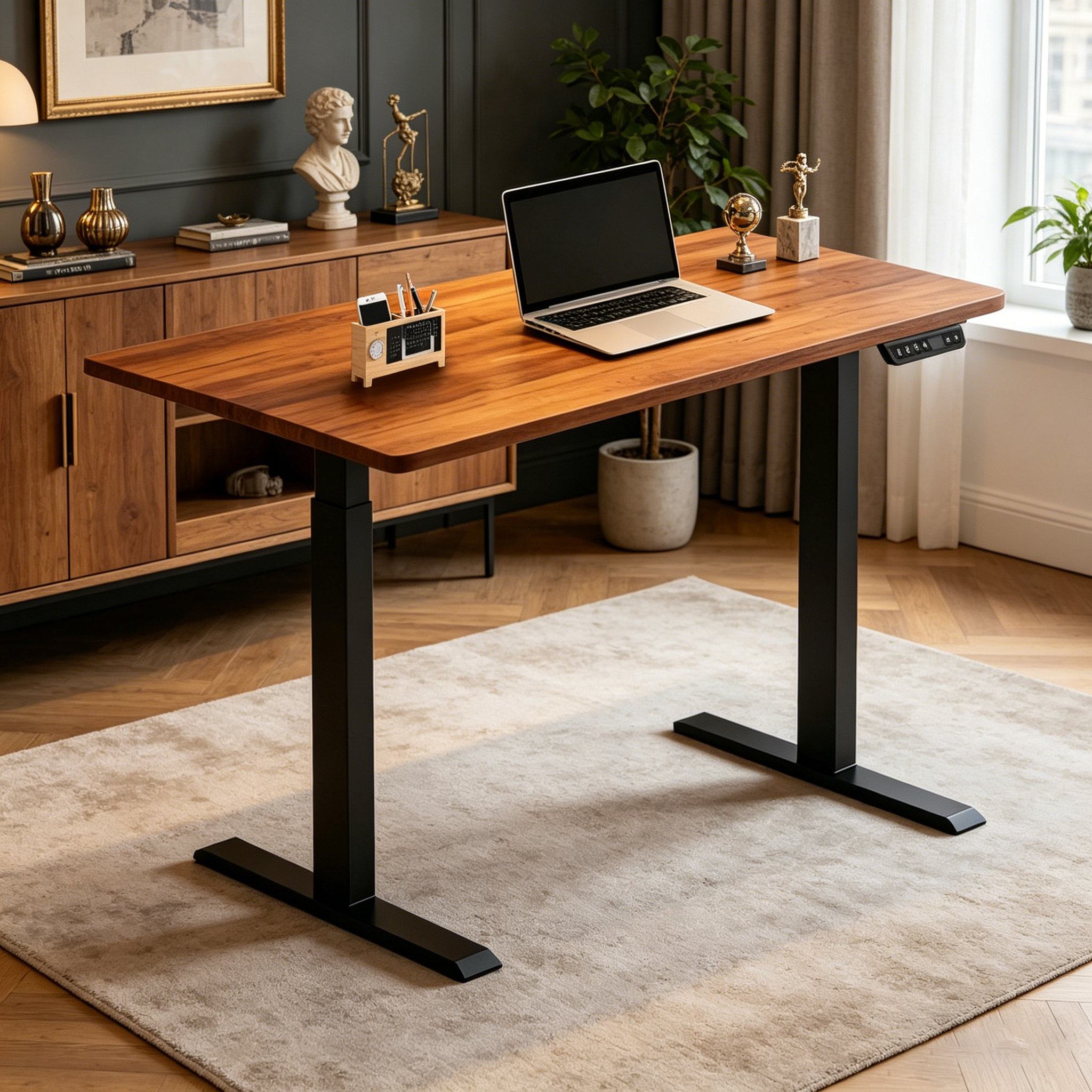 ZY-02 2-Stage Dual Motor Commercial Standing Desk with Intelligent Lift System for Hybrid Offices