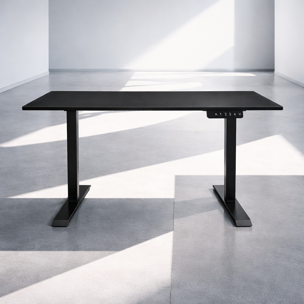 ZY-02 Stylish Wooden Standing Desk with Monitor Setup