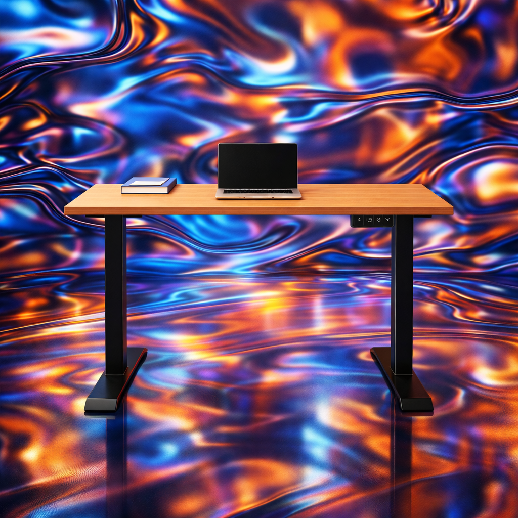 ZY-02 Home Office Ergonomic Standing Desk Setup