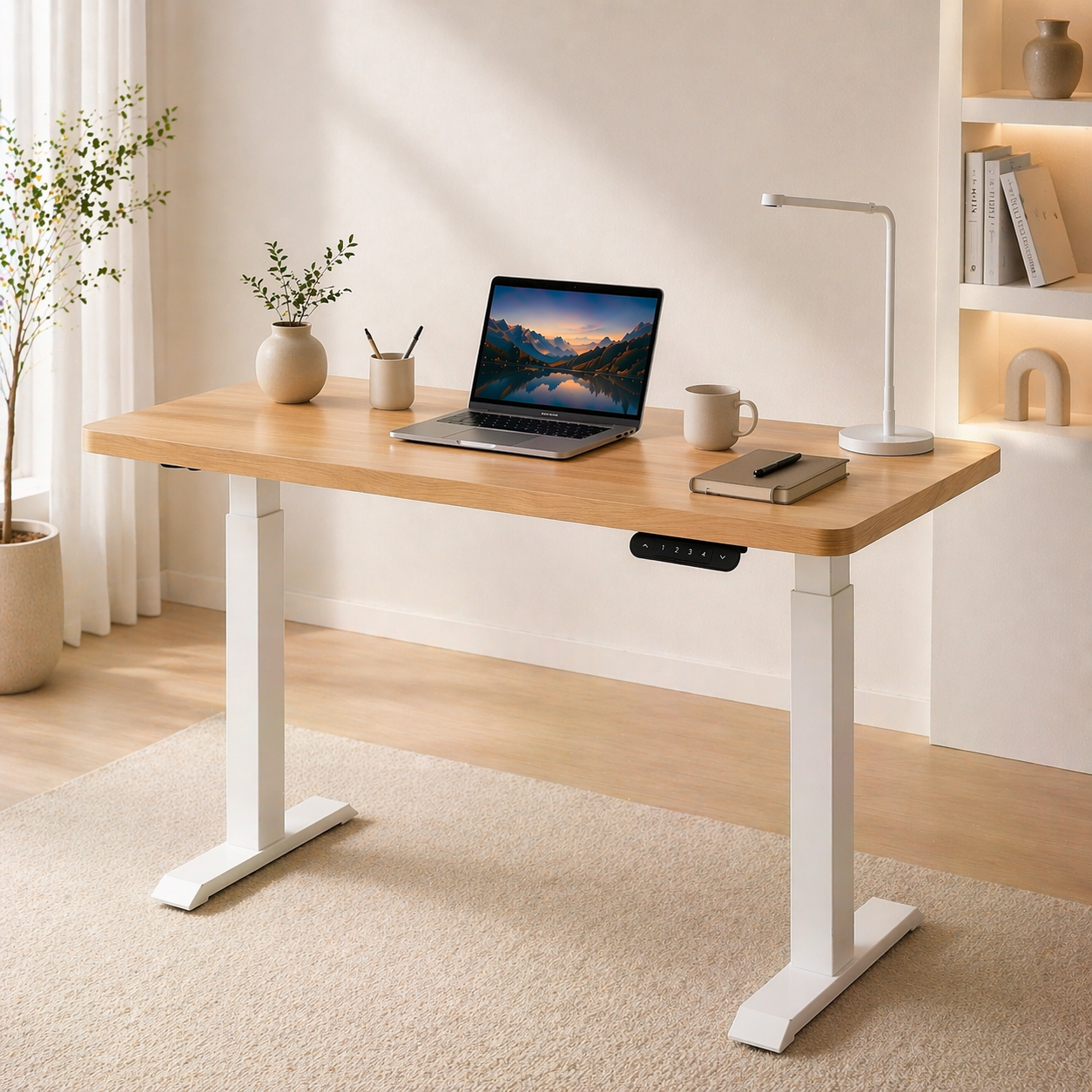 ZY-02 Dual Motor Standing Desk 2-Stage Fast Lifting Ergonomic Desk for Open Plan Offices
