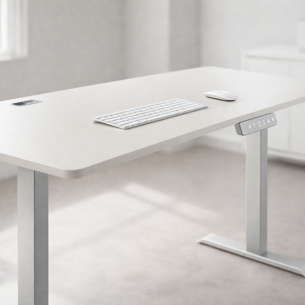 ZY-02 | White Dual Motor Electric Standing Desk