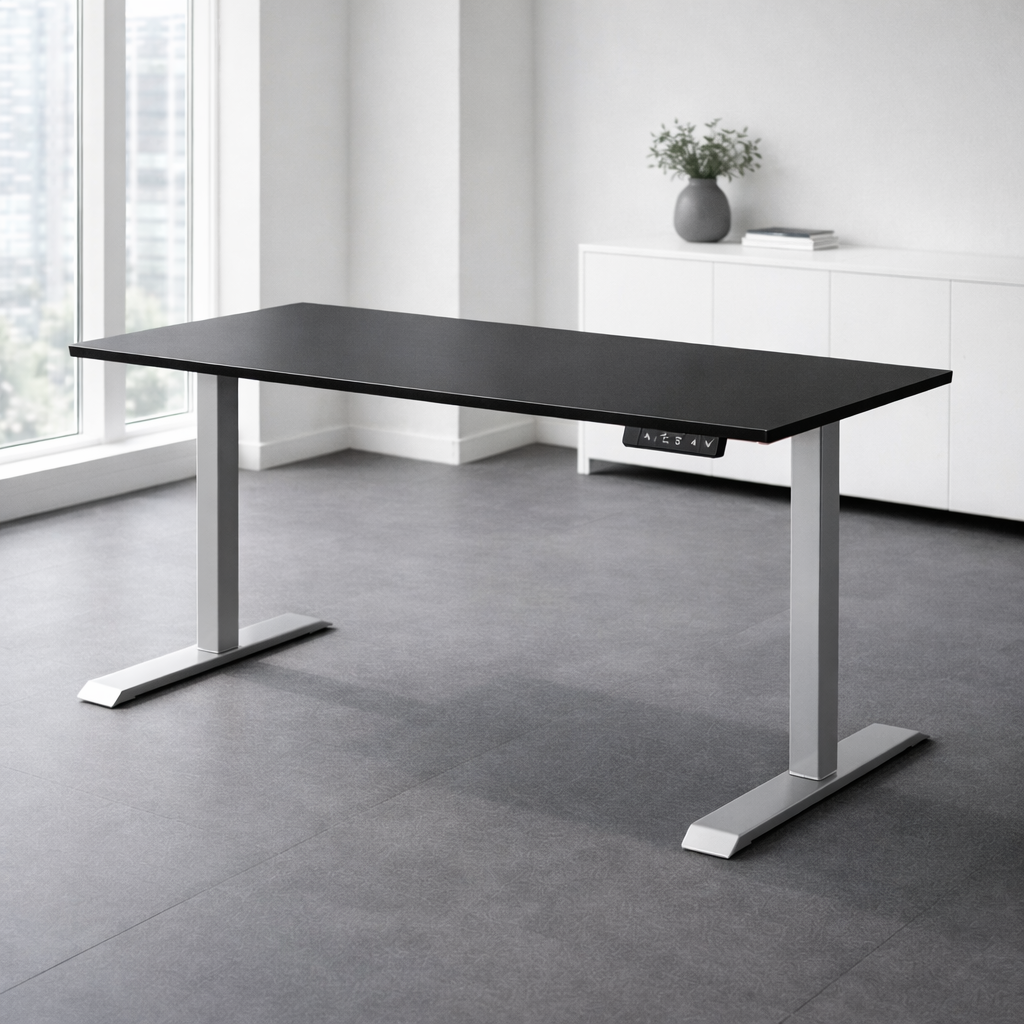 Dual Motor ZY-02 Electric Standing Desk Stable Two Stage Frame