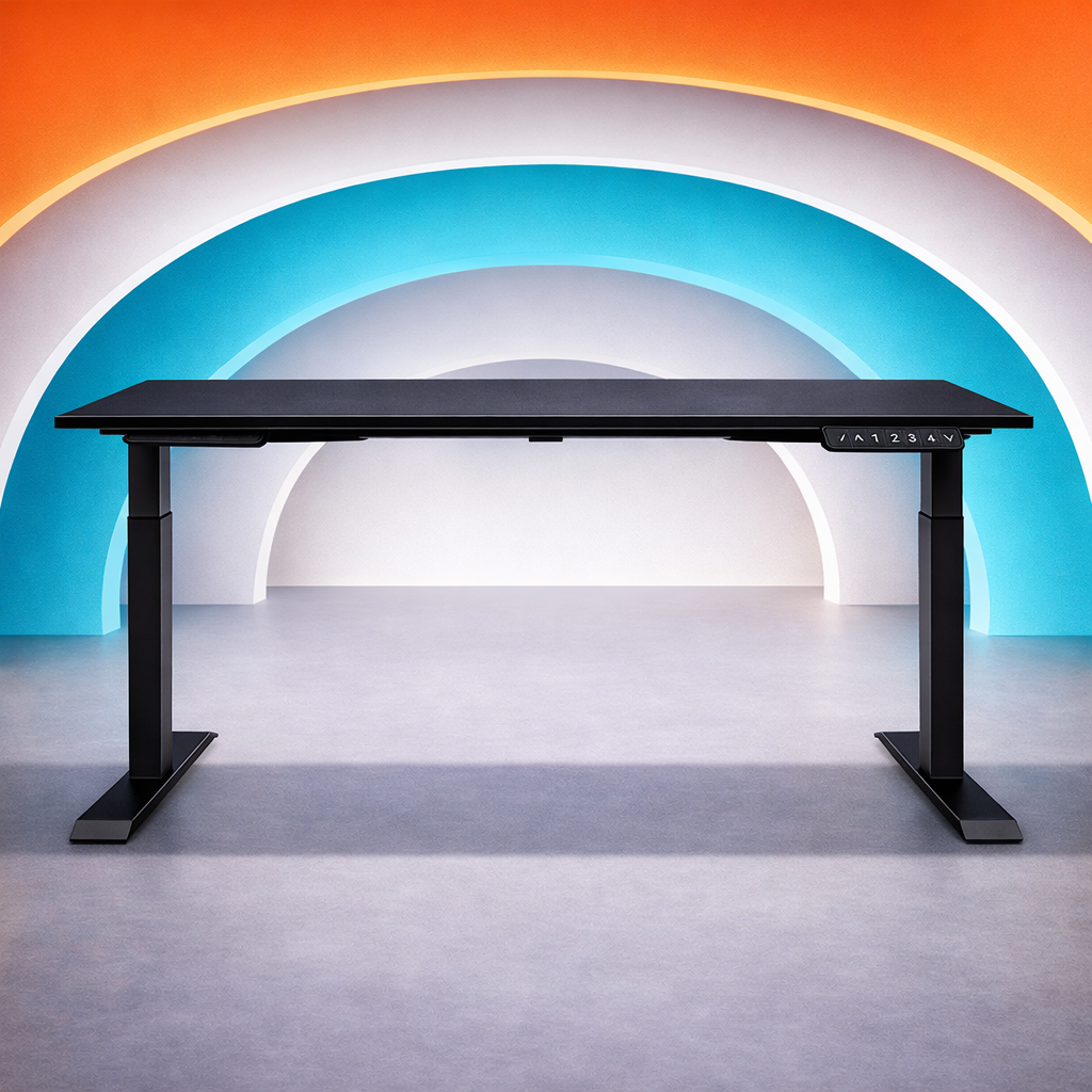 ZY-02 Minimal Clean White Space Adjustable Standing Desk