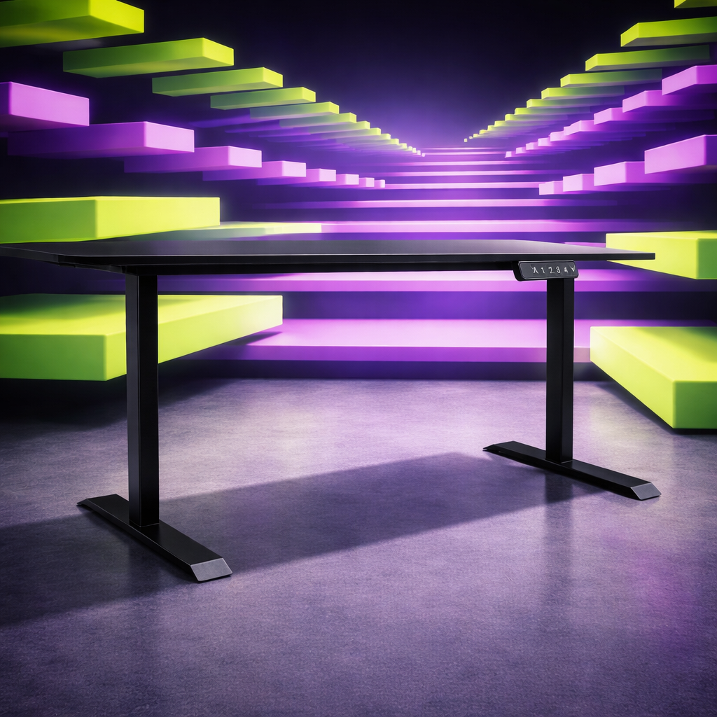 ZY-02 Minimalist White Room Adjustable Standing Desk
