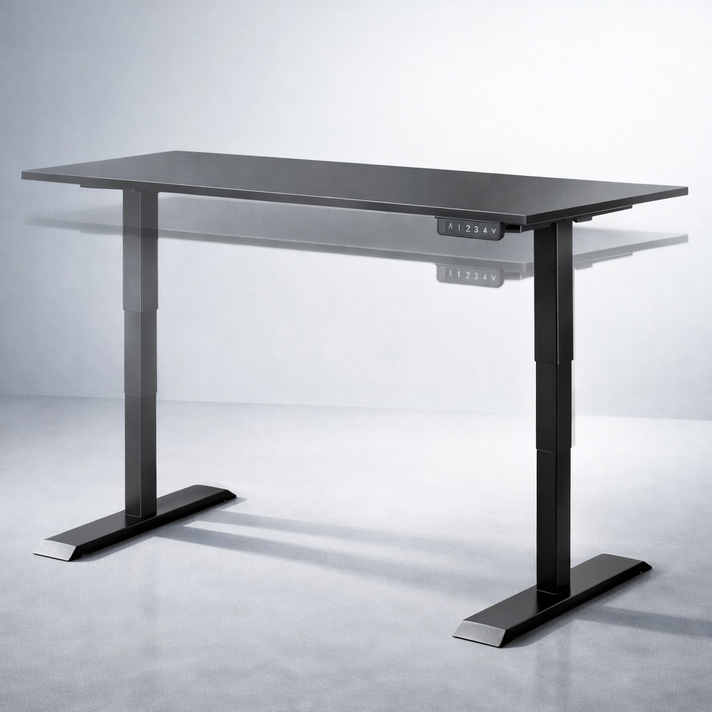 ZY-02 Home Office Adjustable Standing Desk in Bright Living Room