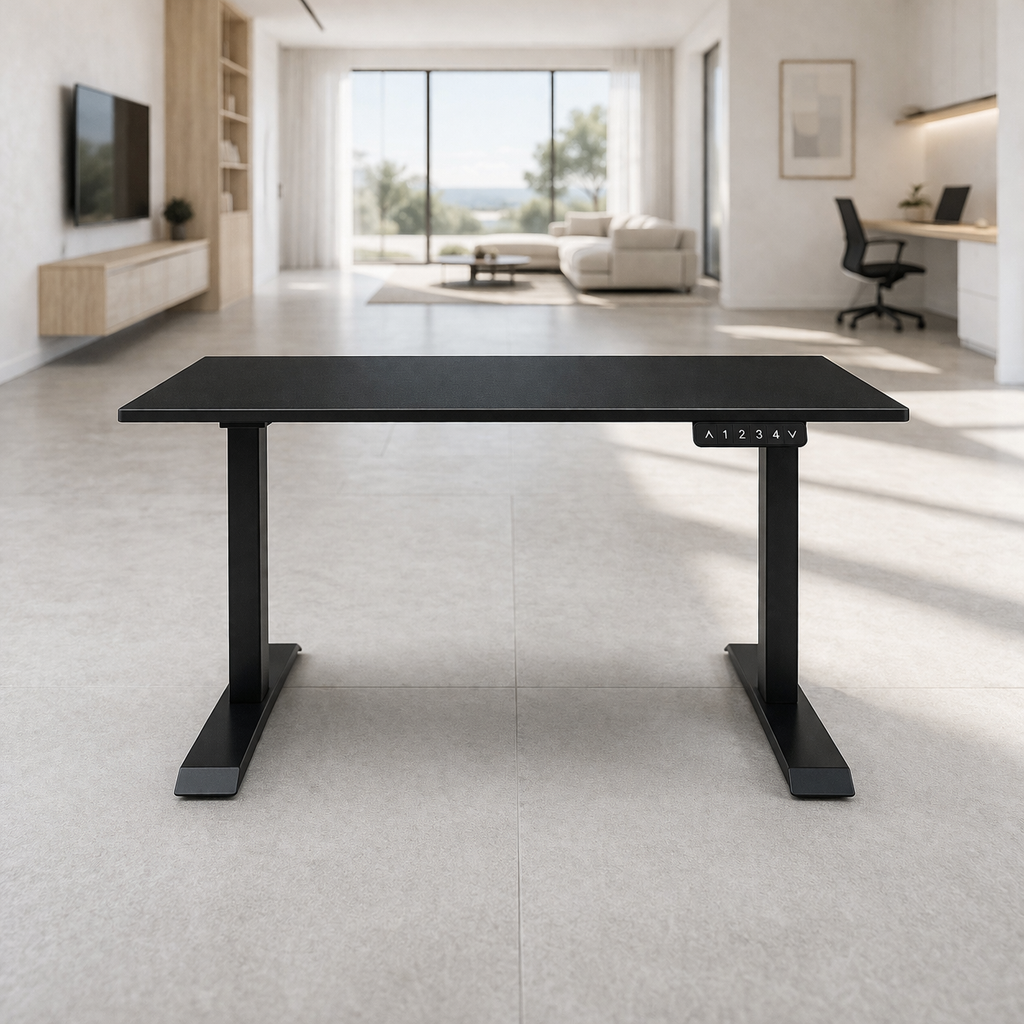 ZY-02 Abstract Curve Light Adjustable Standing Desk