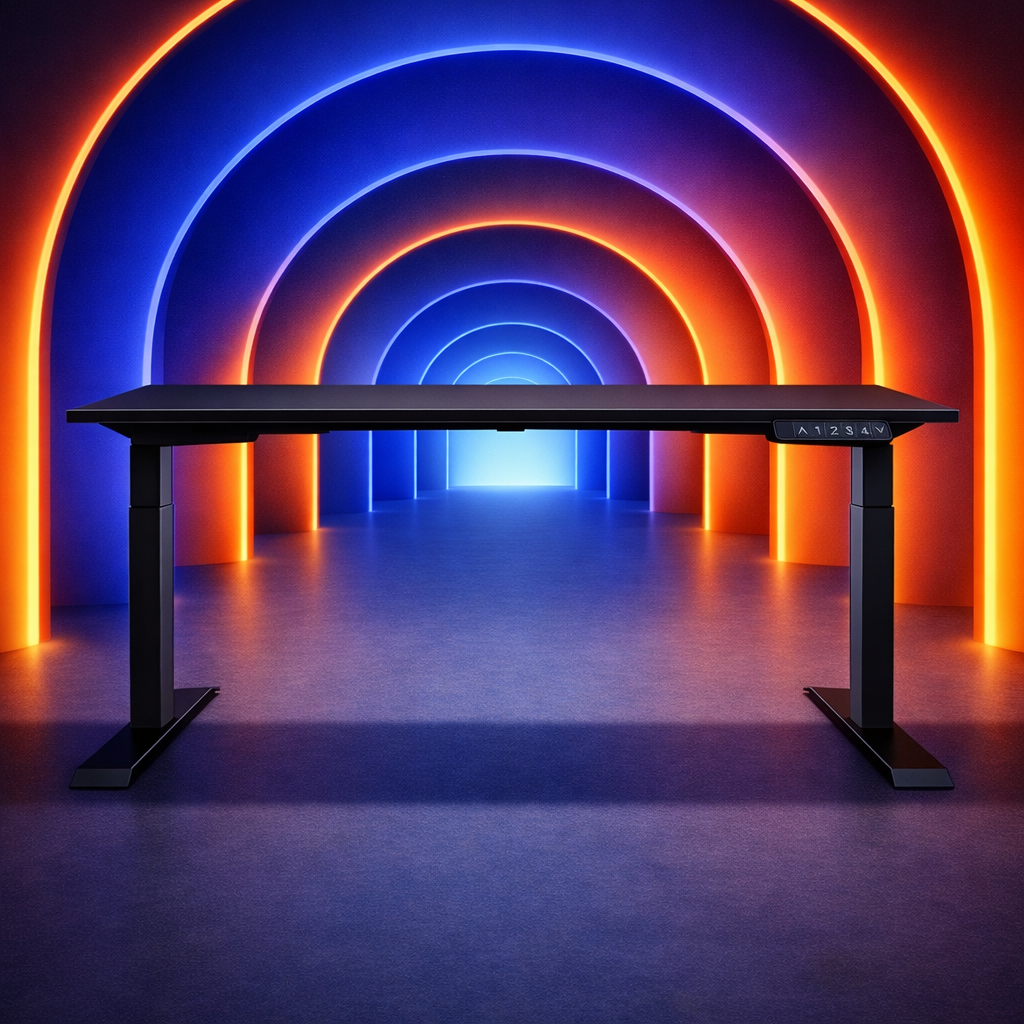 ZY-02 Neon Light Corridor Adjustable Standing Desk