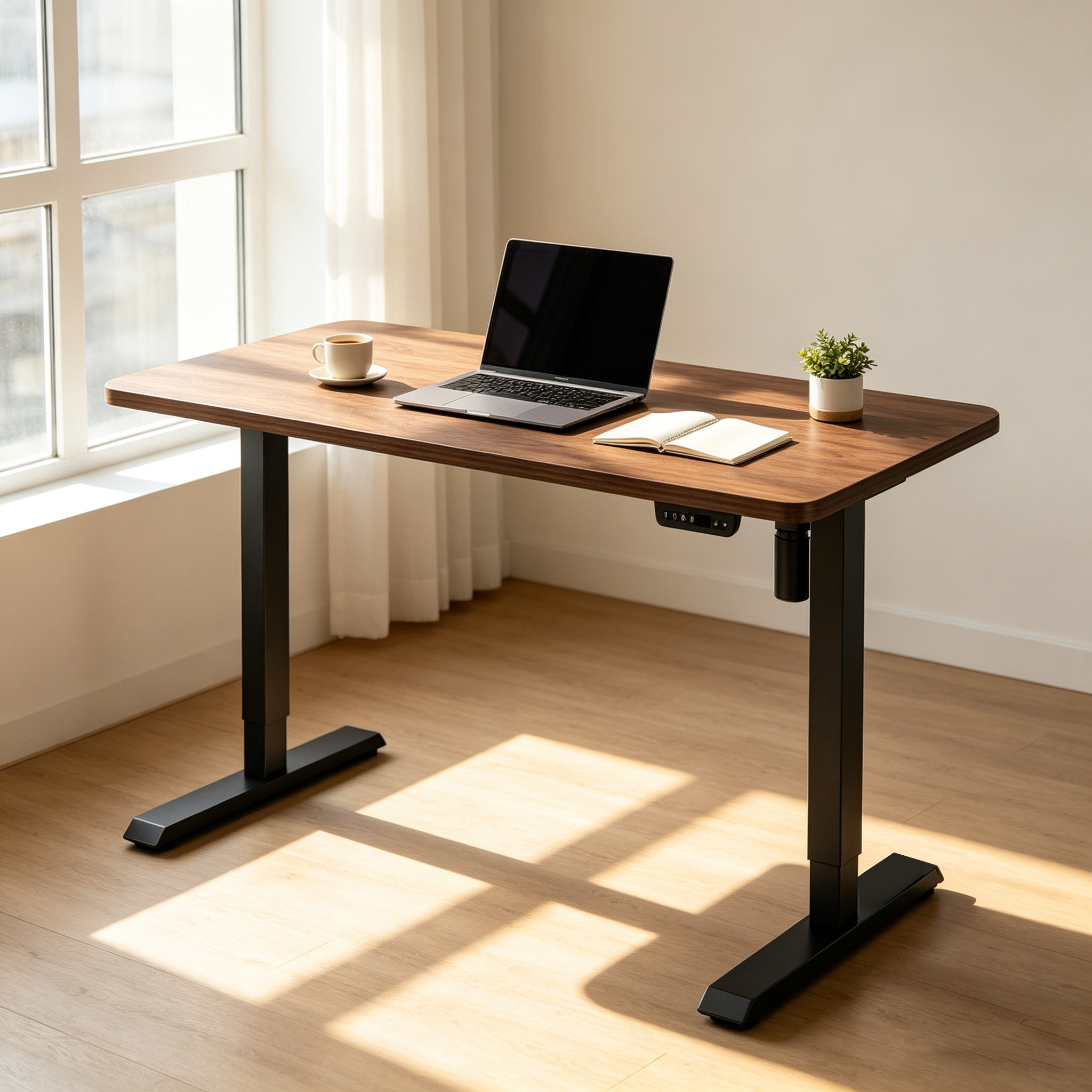 DK-03 Commercial Single-Motor Workstation Base – Two-Stage Columns, Service-Friendly Parts for Call Centers