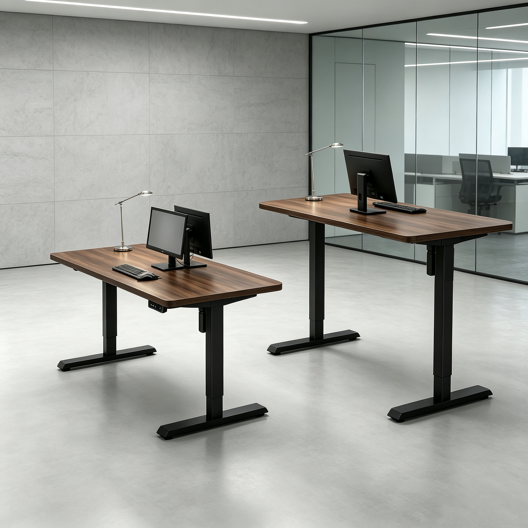 DK-03 Adjustable-Width Electric Desk Frame – Telescopic Crossbar, Versatile Top Compatibility for Modular Furniture Manufacturers