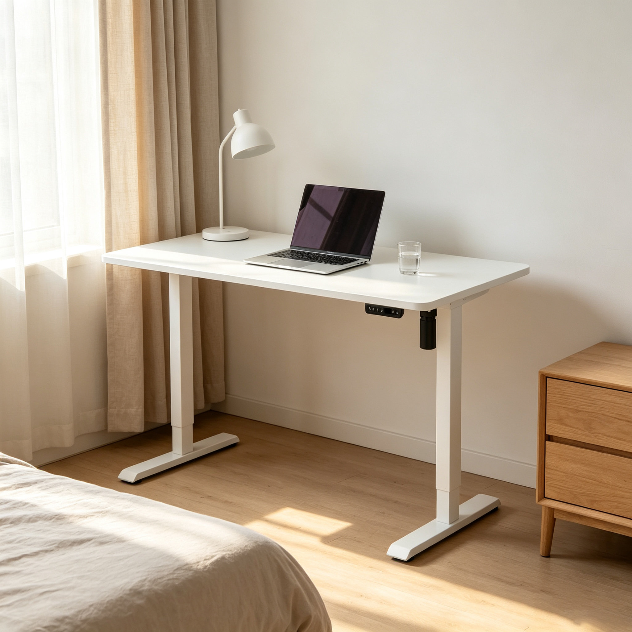 DK-03 Single-Drive Adjustable Workstation Frame – Transmission-Rod Synchronization, Serviceable Architecture for Dealer Networks