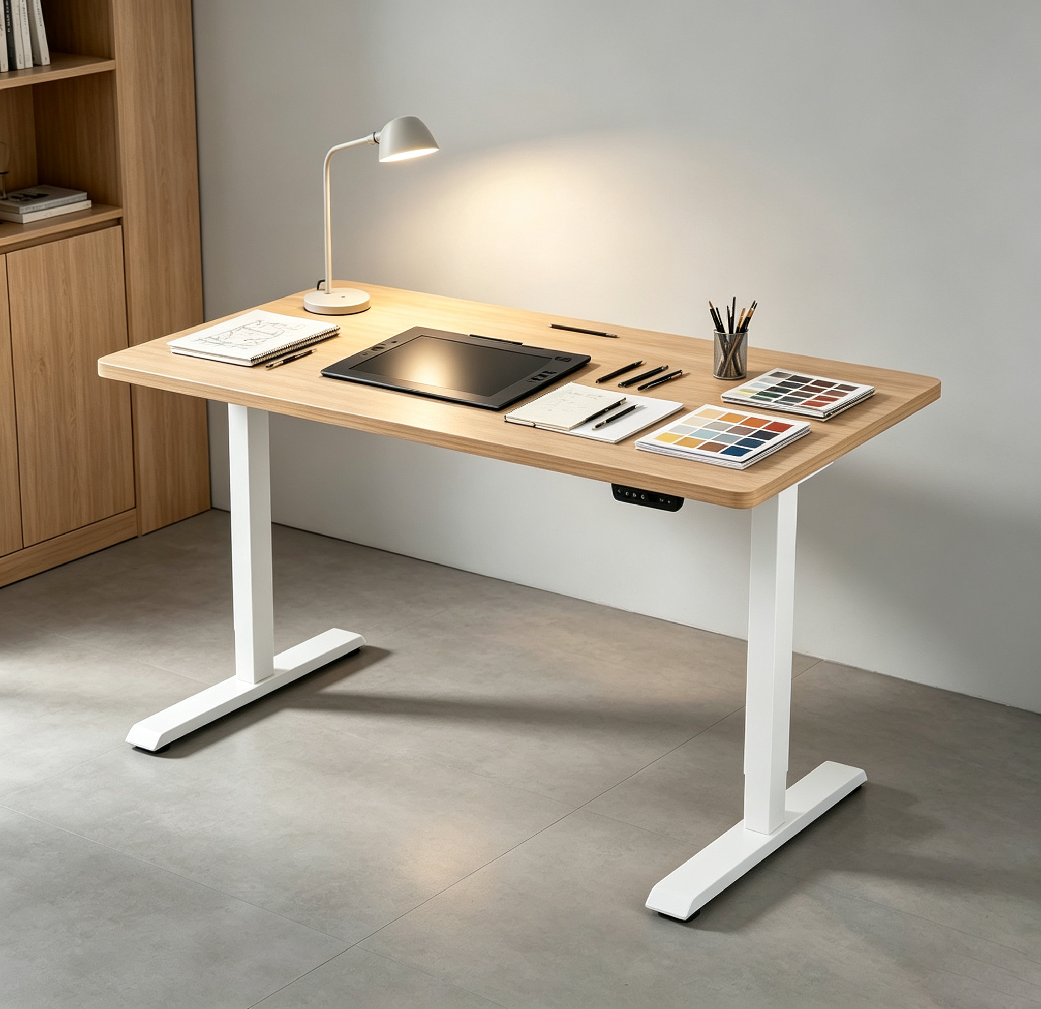 DK-03 Telescopic Single-Motor Sit-Stand Desk Frame – Adjustable Platform, Reduced SKU Complexity for Regional Wholesalers