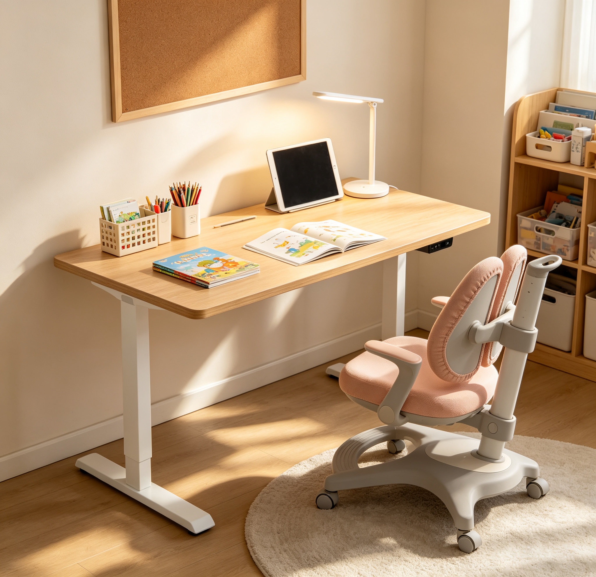 DK-03 Black Two-Stage Electric Standing Desk Legs – Clean Powder-Coated Finish, Flexible Desktop Integration for Private-Label Brands