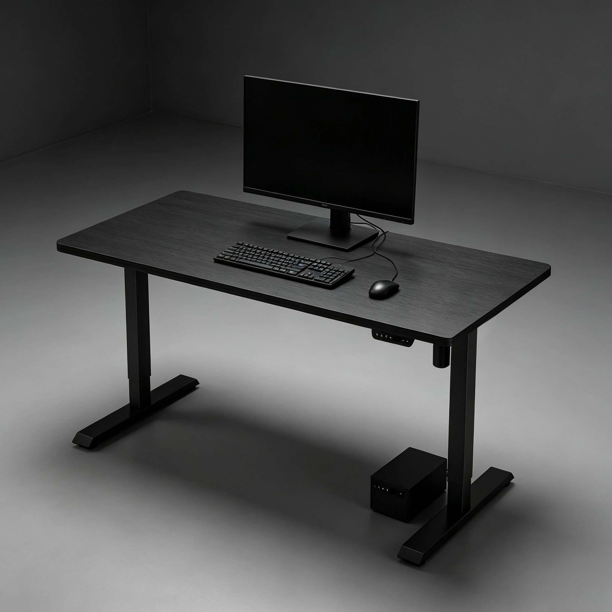 DK-03 Reinforced Office Sit-Stand Base – Central Transmission Rod, Level Movement Support for Administrative Workstations