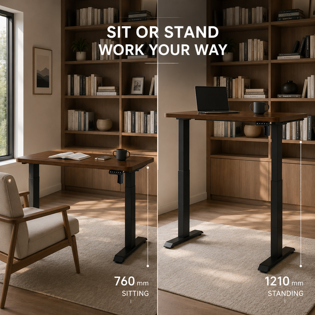 YT-01 Heavy-Duty Style Single-Motor Height-Adjustable Desk Frame – Stable Base for Engineering Offices and Technical Teams