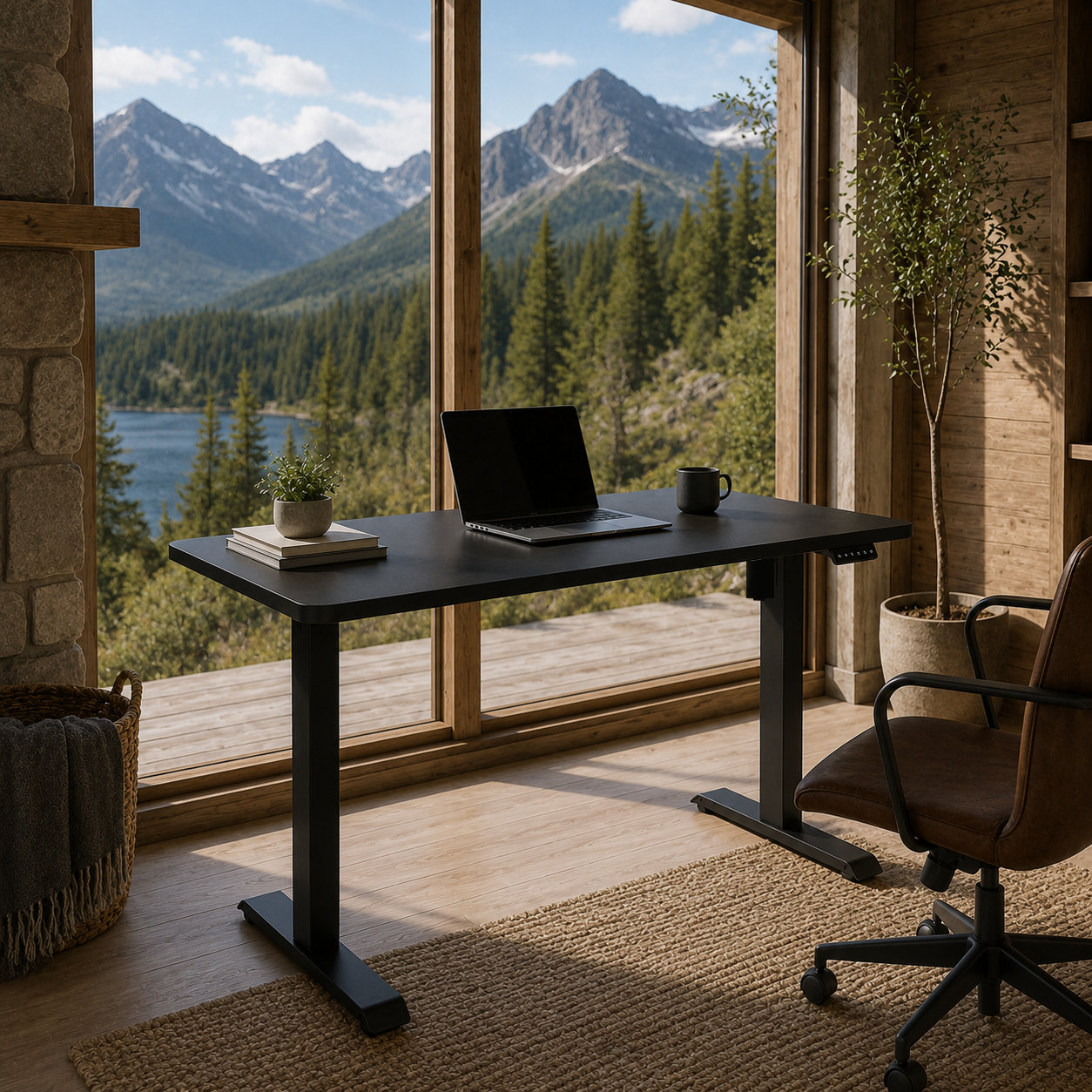 YT-01 White Two-Stage Electric Standing Desk Legs – Clean Reinforced Design for Private-Label Office Furniture