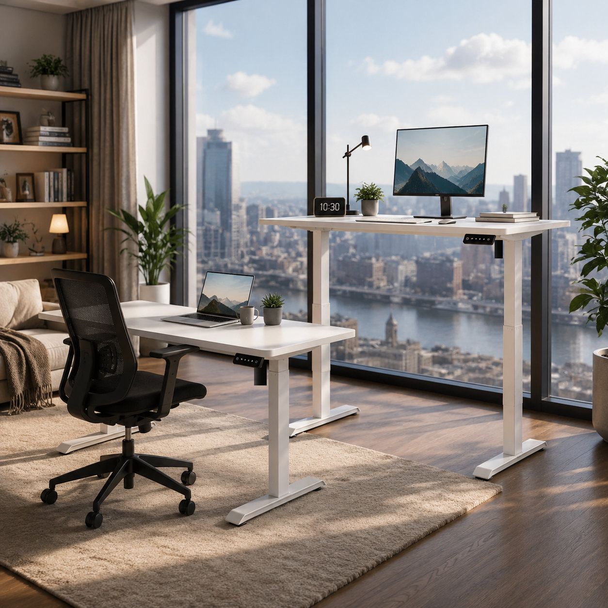 YT-01 Commercial Sit-Stand Table Legs – Standardized Frame for Public Service and Administrative Counters