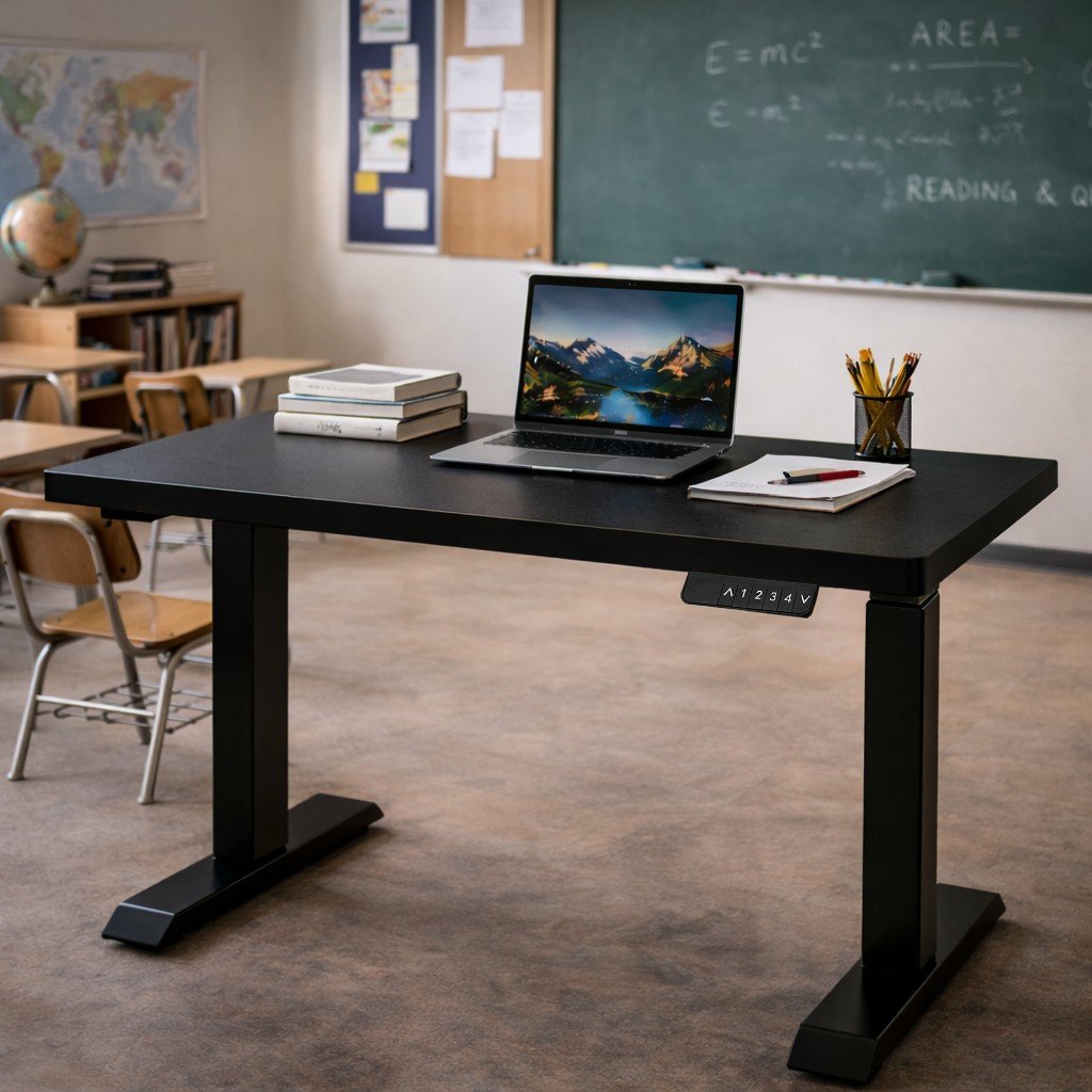 ZY-02 Dual Motor 2-Stage Standing Desk - Wide Frame Support for Multi-Monitor Setup