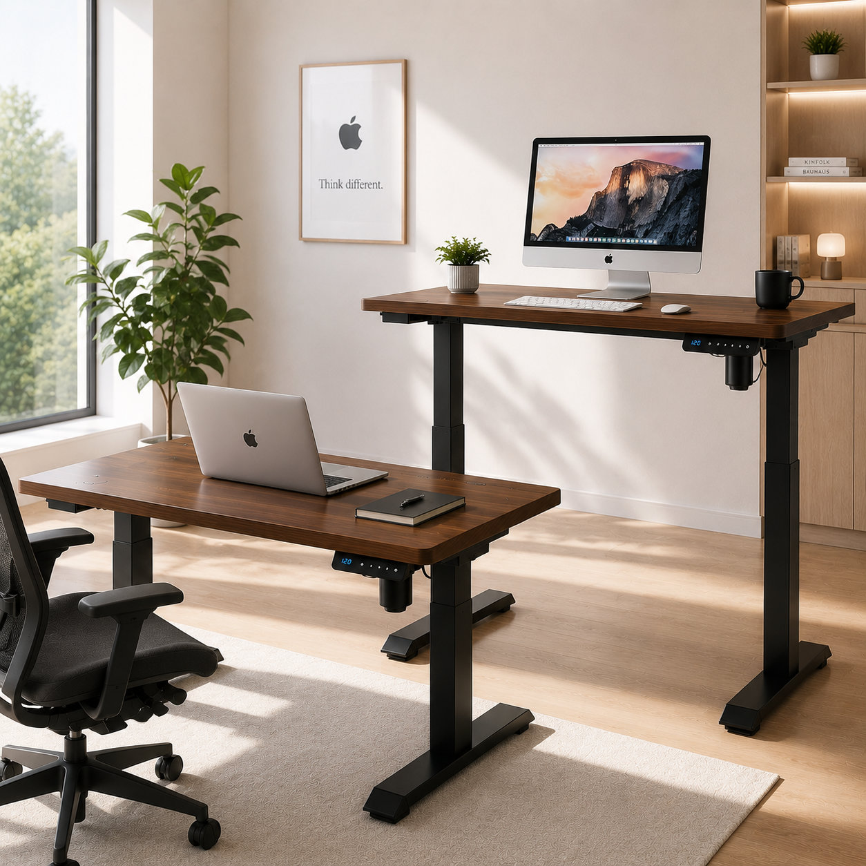 YT-01 Cable-Ready Single Motor Workstation with Organized Wiring for Customer Service Centers