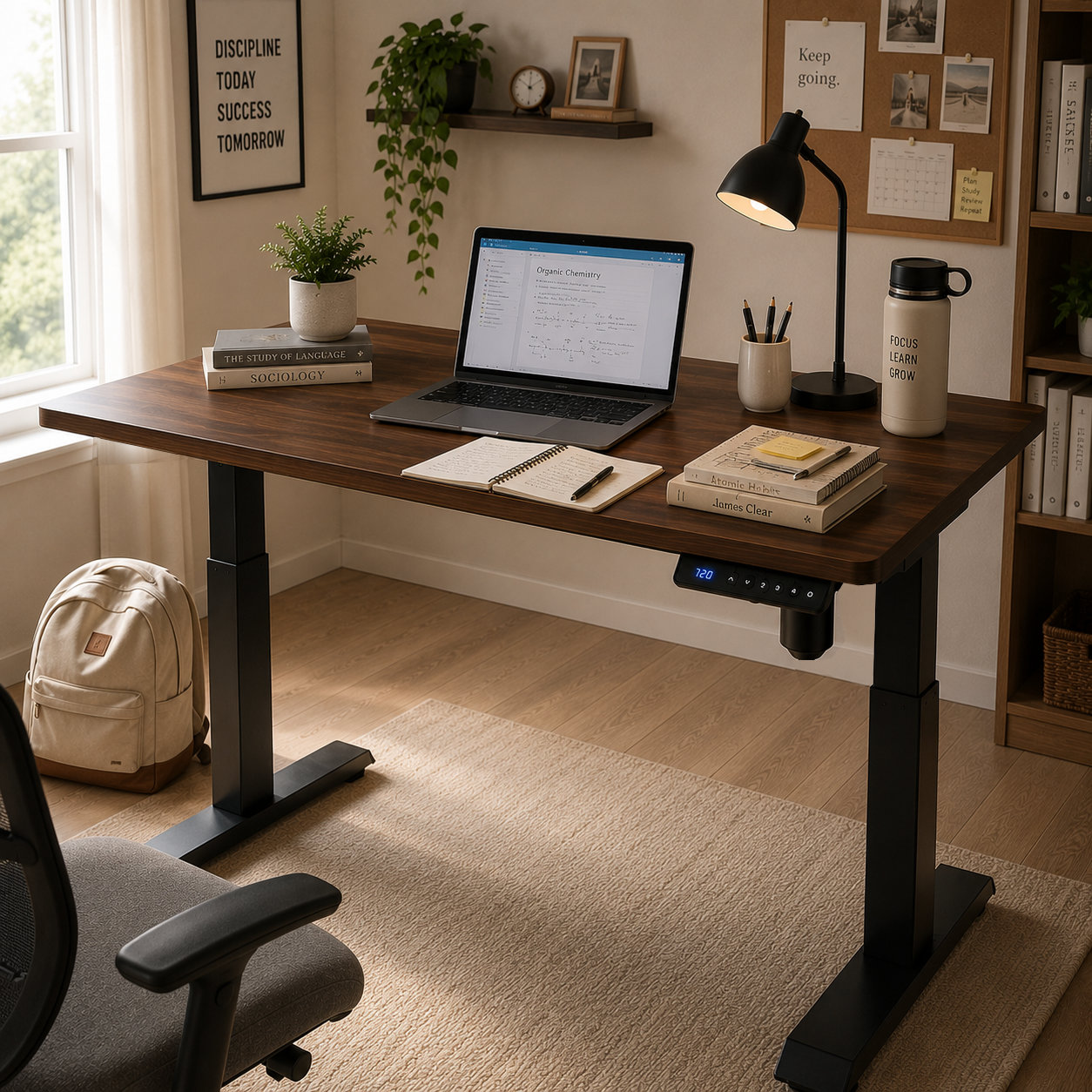 YT-01 Energy-Saving Compact Standing Desk with Modern White Finish for Coworking Spaces