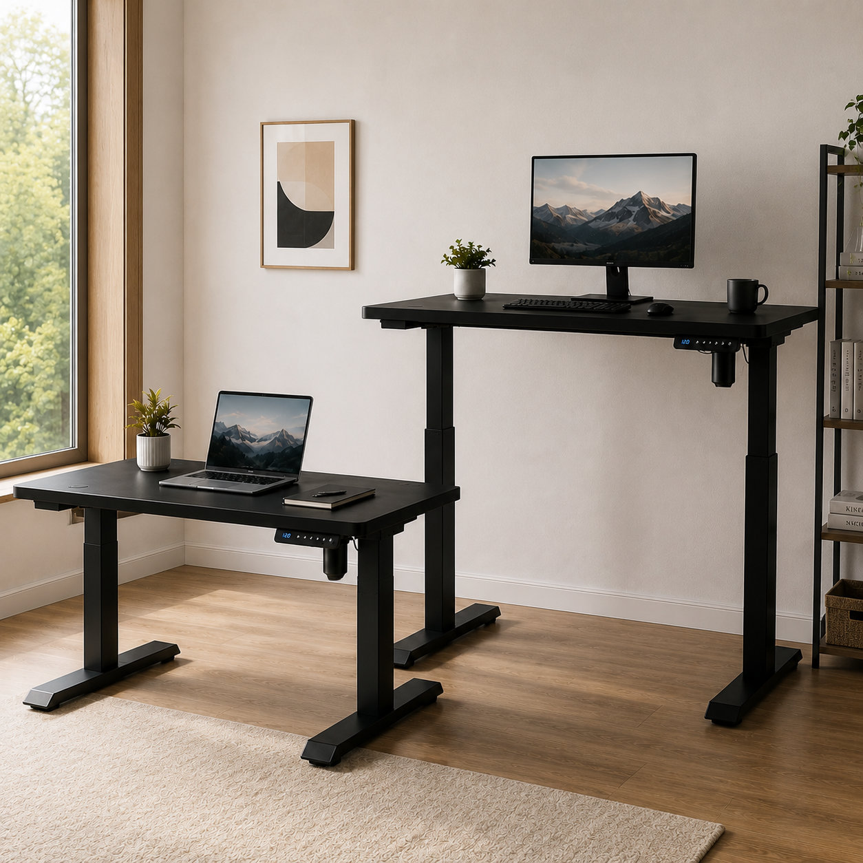 YT-01 Ergonomic Sit-to-Stand Desk with Wide Adjustment Range for Home Office Programs