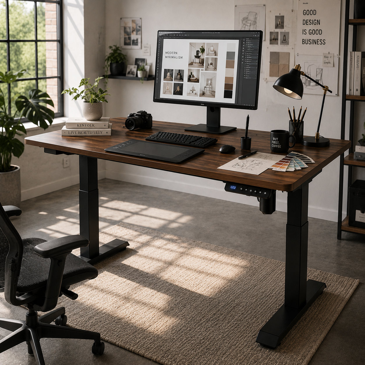 YT-01 Anti-Collision Adjustable Office Desk with Reinforced Steel Frame for Shared Workspaces