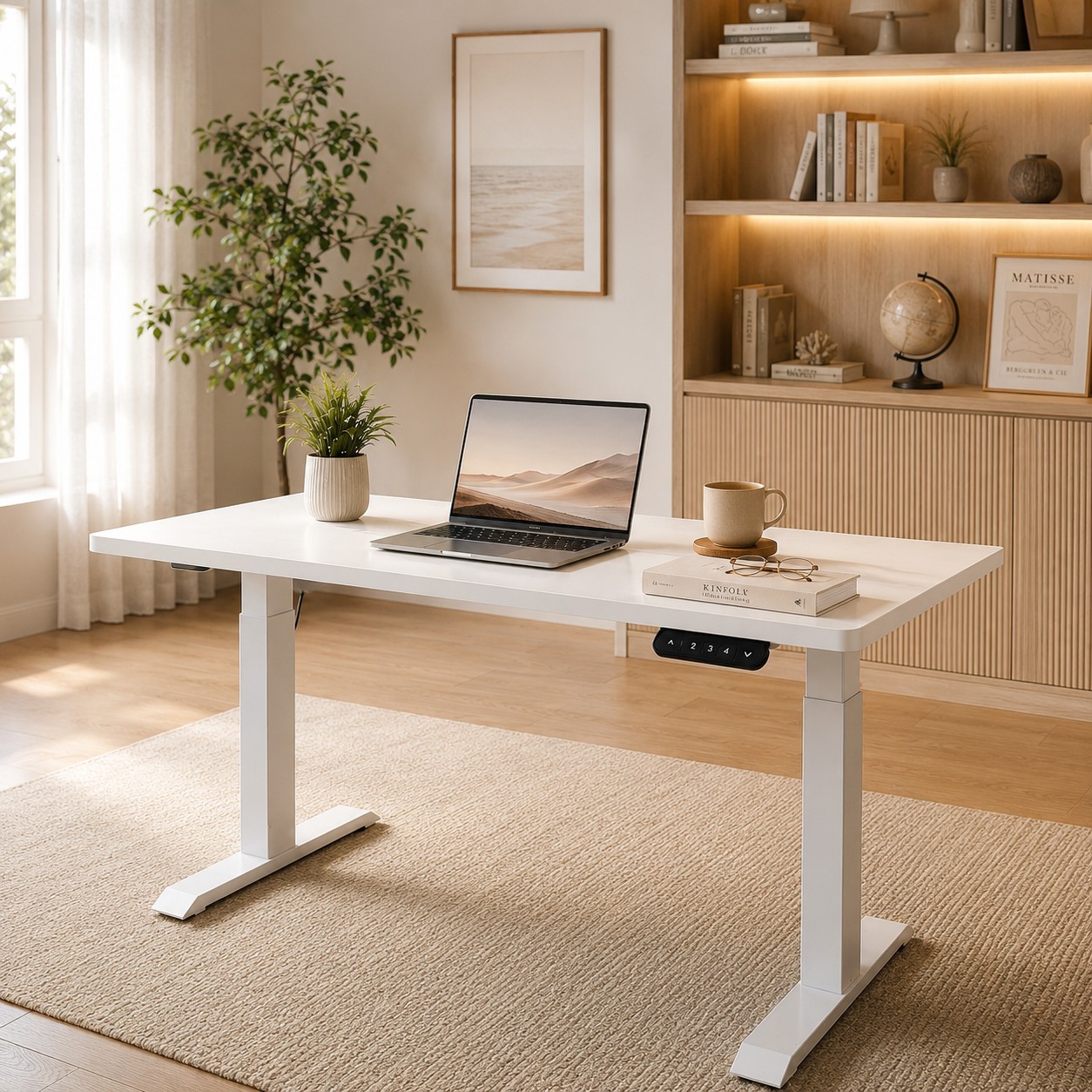 ZY-02 Professional Sit to Stand Desk Electric Dual Motor Office Solution for Commercial Interiors