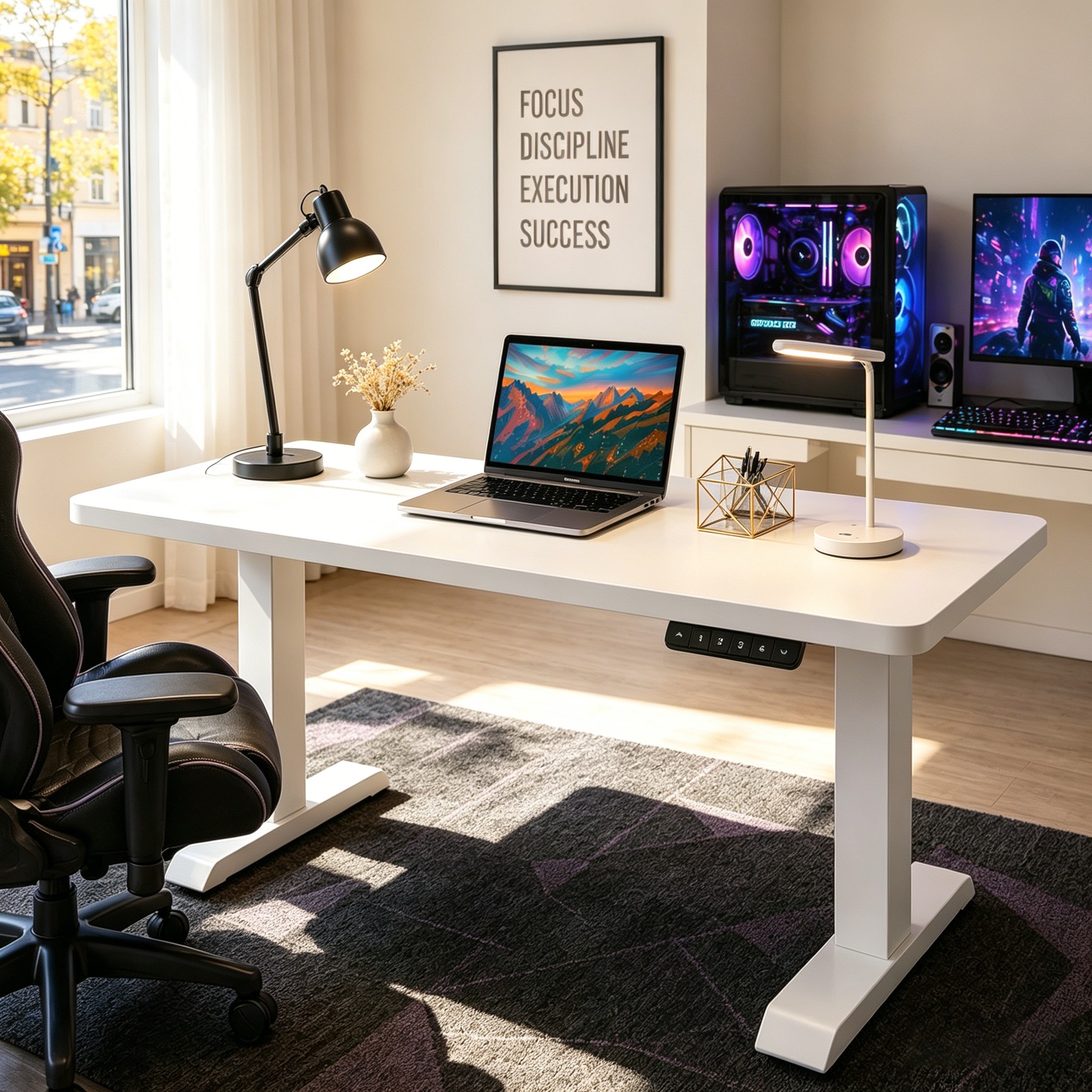 ZY-02 Electric Sit Stand Computer Desk Dual Motor Lift Frame for Office Equipment Distributors