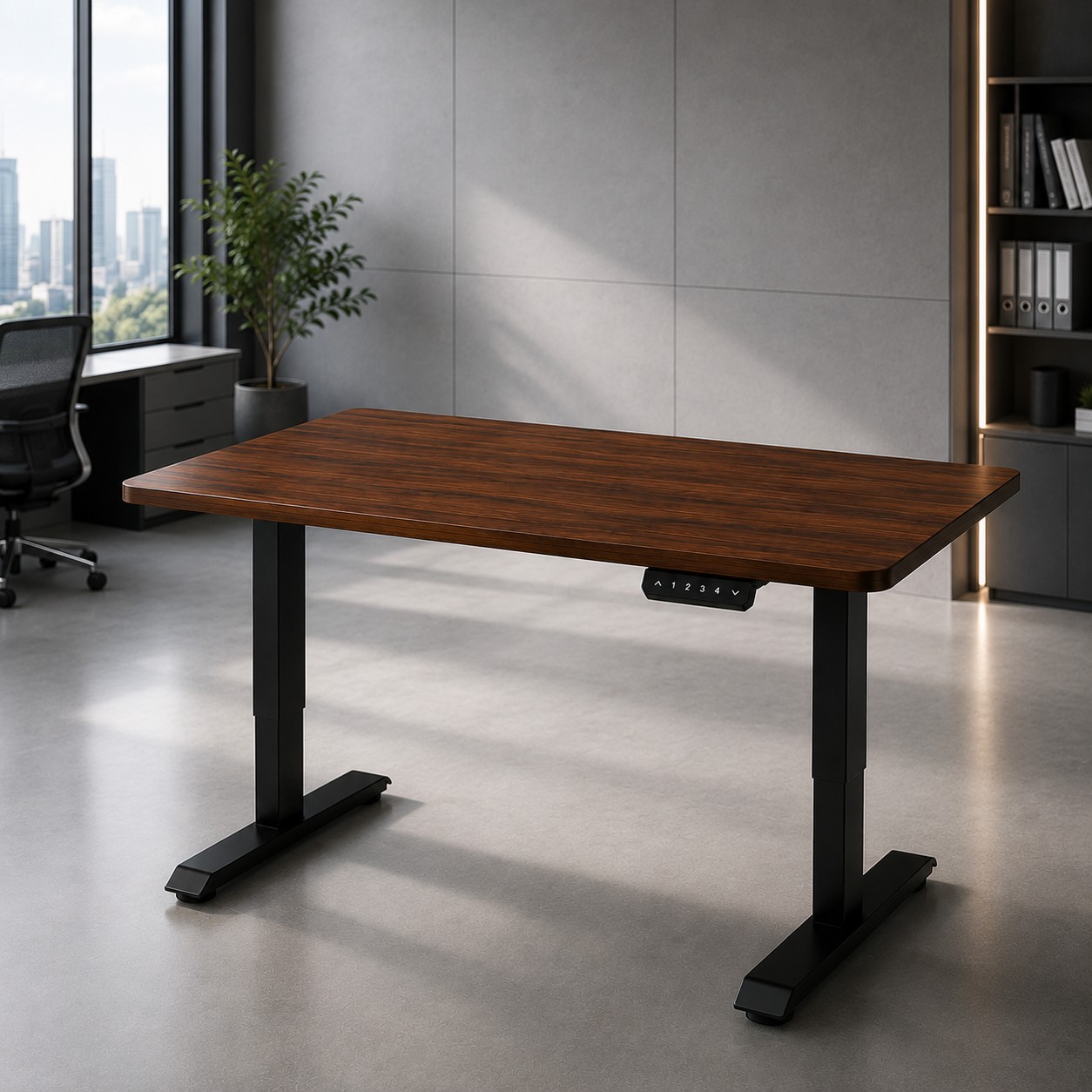 ZY-02 Motorized Standing Office Desk Two Leg Electric Lift Table for International Office Suppliers