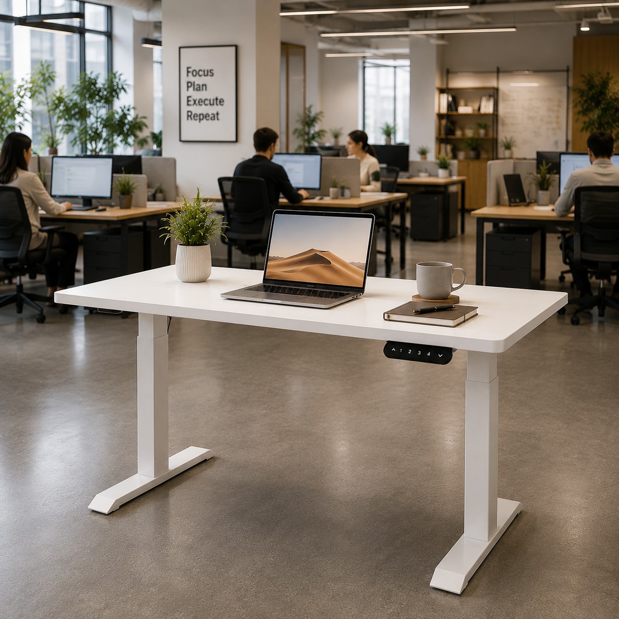 ZY-02 Electric Dual Motor 2 Stage Desk Programmable Ergonomic Design for Wholesale Office Furniture Lines
