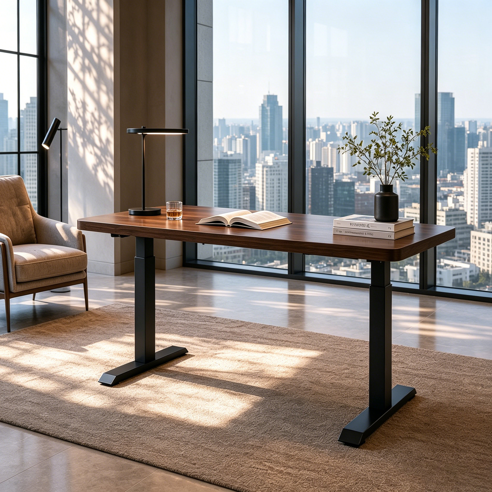 ZY-02 2-Stage Dual Motor Standing Desk with Memory Presets and Heavy-Duty Stability for Corporate Offices