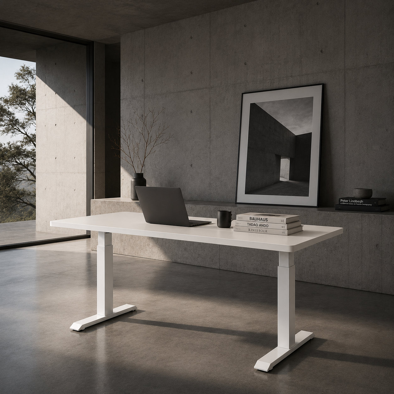 ZY-02 Two-Stage Dual Motor Sit-Stand Work Table with Export-Ready Structure for Office Project Procurement