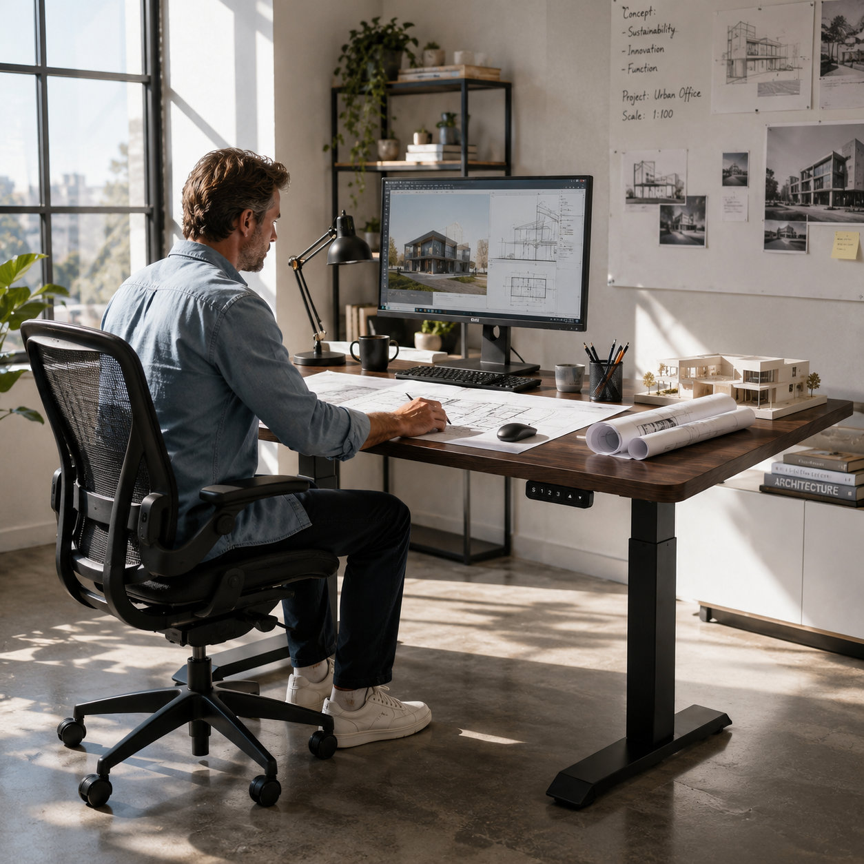 ZY-02 Two-Leg Dual Motor Sit Stand Desk with Fast Lift Performance for Workspace Dealers