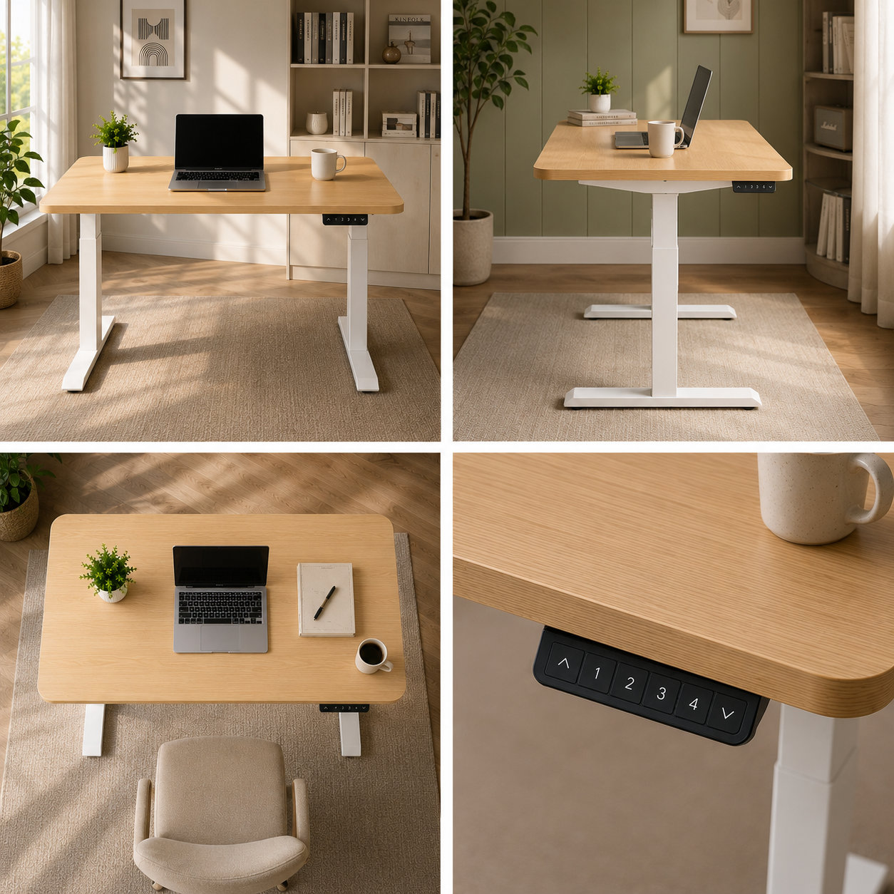 ZY-02 2-Stage Smart Dual Motor Work Desk with Low Noise Operation for Shared Offices