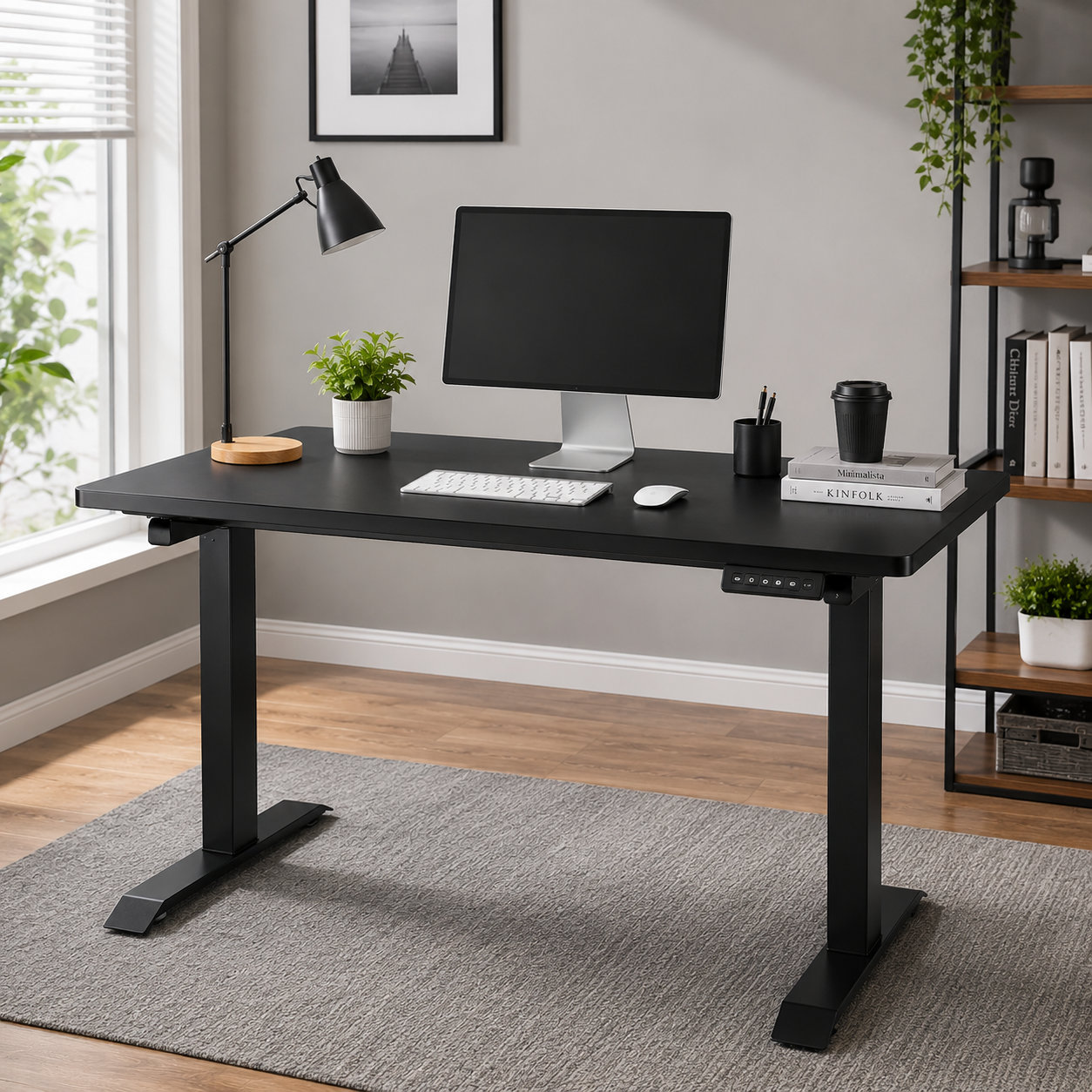 ZY-02 2-Stage Dual Motor Computer Desk with Ergonomic Height Adjustment for Office Projects