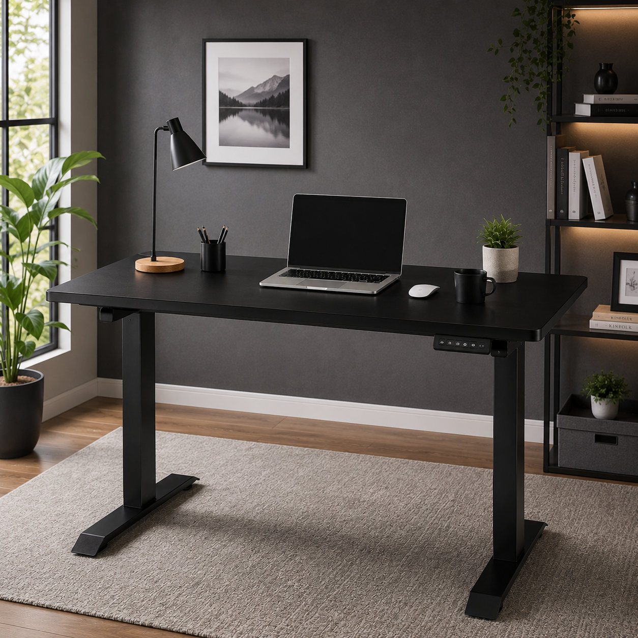ZY-02 2-Stage Electric Dual Motor Office Table with Smooth Lift Technology for Enterprise Use