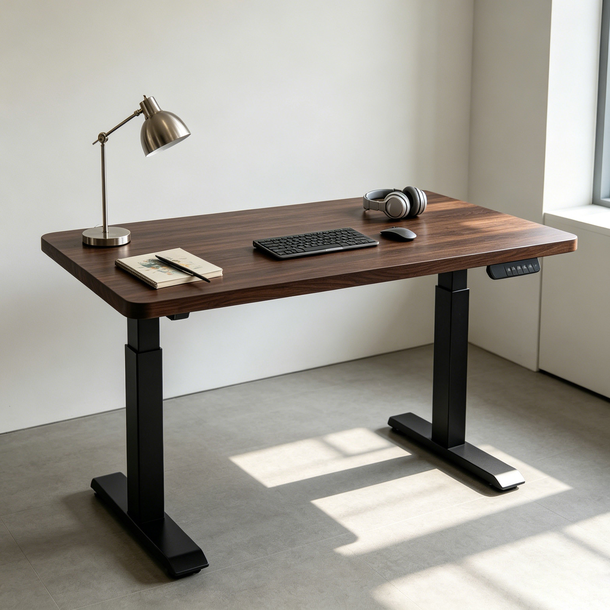 ZY-02 2-Stage Commercial Dual Motor Standing Workstation with Strong Load Capacity for Enterprise Offices