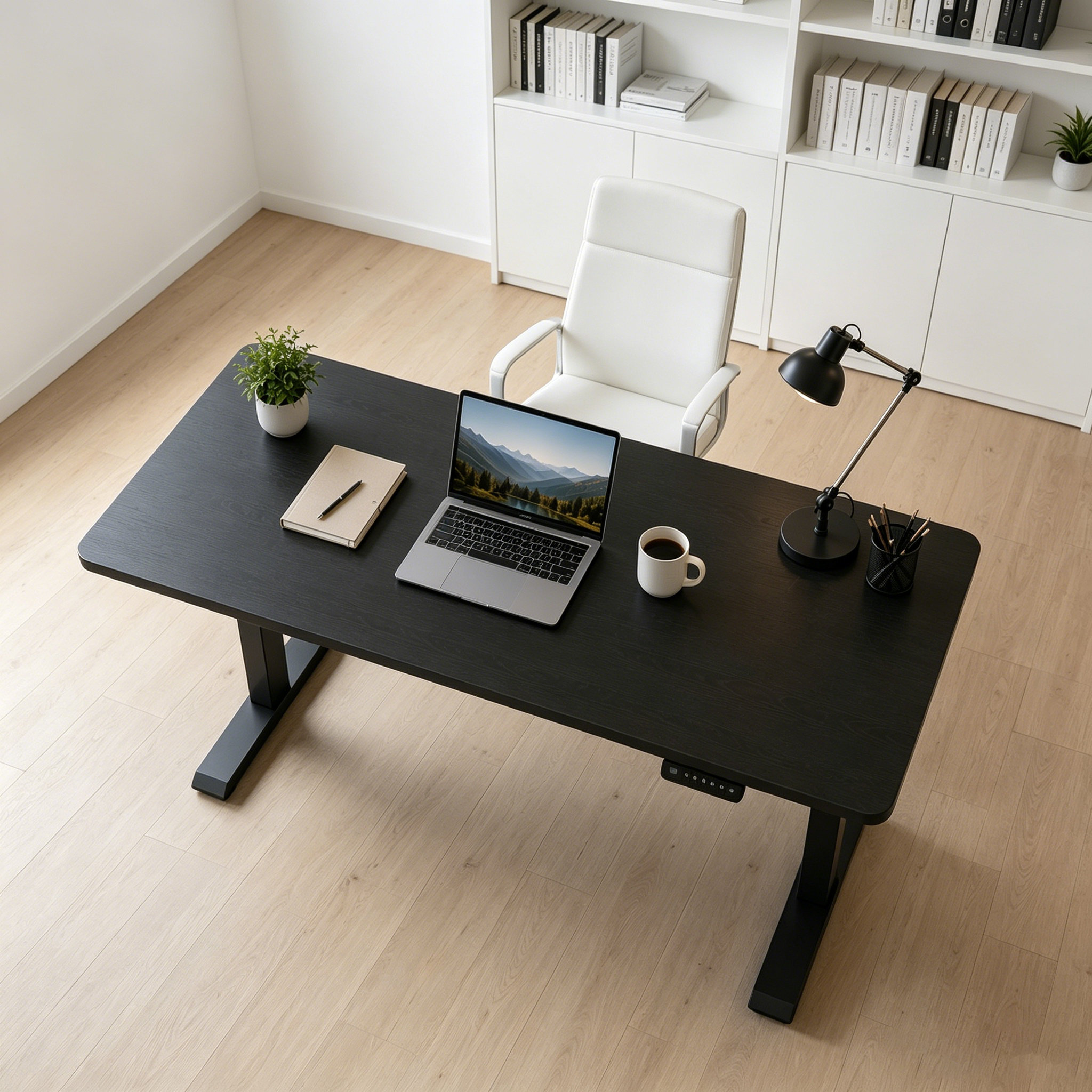 ZY-02 Intelligent Dual Motor Office Desk with 2-Stage Lift Frame for Workspace Projects