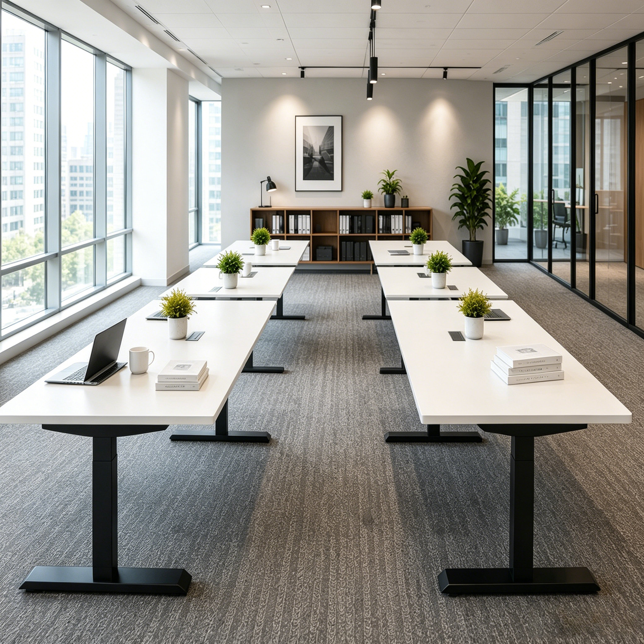 ZY-02 Premium Dual Motor Standing Work Table with Silent Lift System for Enterprise Offices