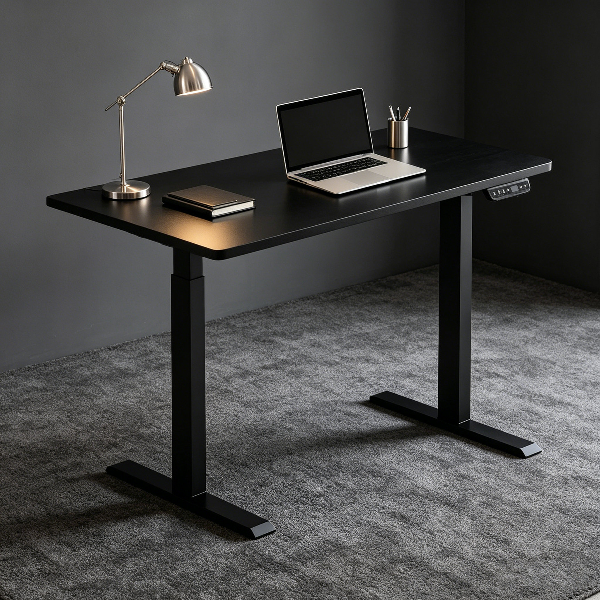 ZY-02 2-Stage Smart Electric Standing Table with Dual Motor Lift for Executive Offices