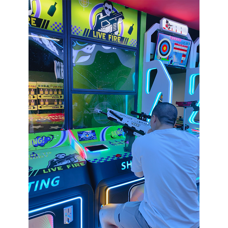 Indoor Coin-Operated 2-Player Shooting Arcade Machine for Kids English Language Boxing Game for Entertainment Venues