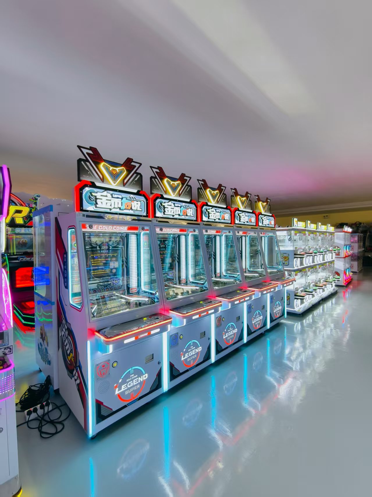 Coin Operated Metal Gold for Game Machine High-Power LED Light Arcade Prize Redemption Equipment for Shopping Mall Game