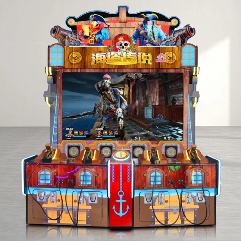 Durable Metal Shadow 4PL Shooting Arcade Game Machine Kids' Indoor Fun with Coin-Operated System for Shopping Malls