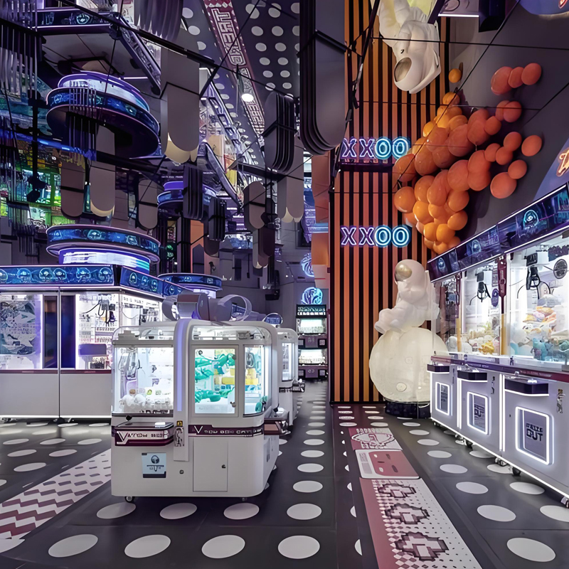 One-Stop VR Trendy Toys Pavilion Design Commercial Immersive Entertainment Venue Interior Layout Space Planning Service Metal