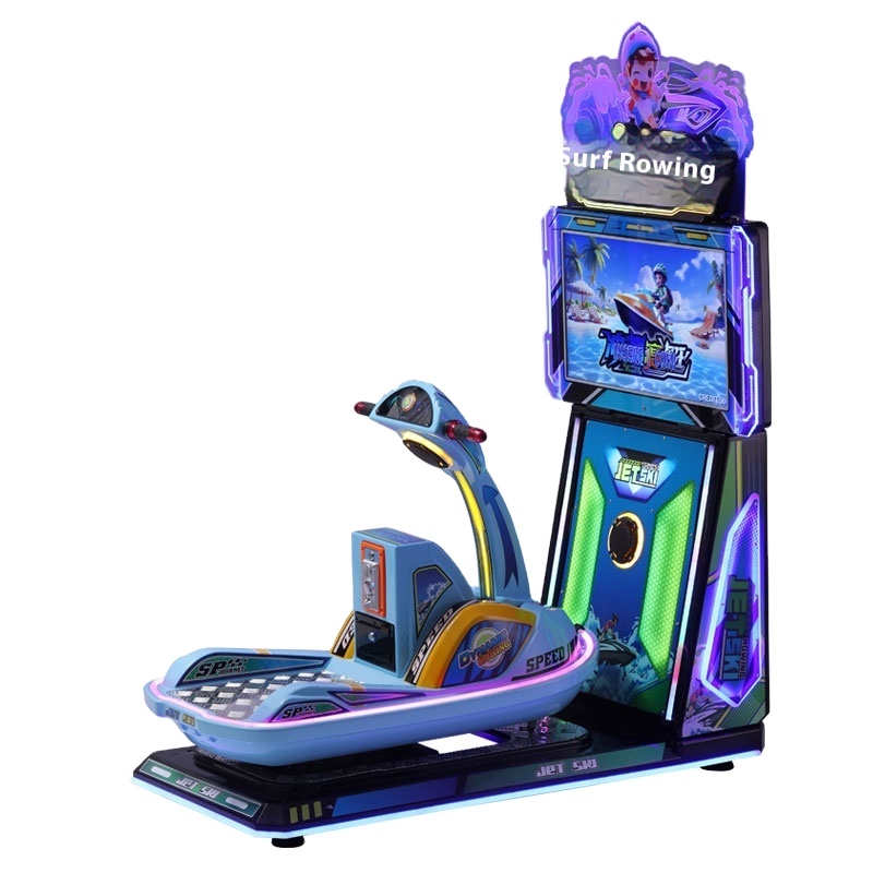New Kidsren's Interactive Commercial Home Game Console Coin-Operated Amusement Machine Featuring Surfing 3D Racing for Coin Push
